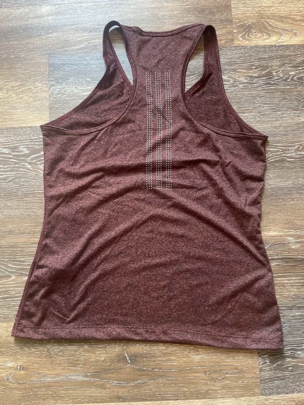 ADIDAS Maroon Racerback Athletic Tank Top - Picture 4 of 5